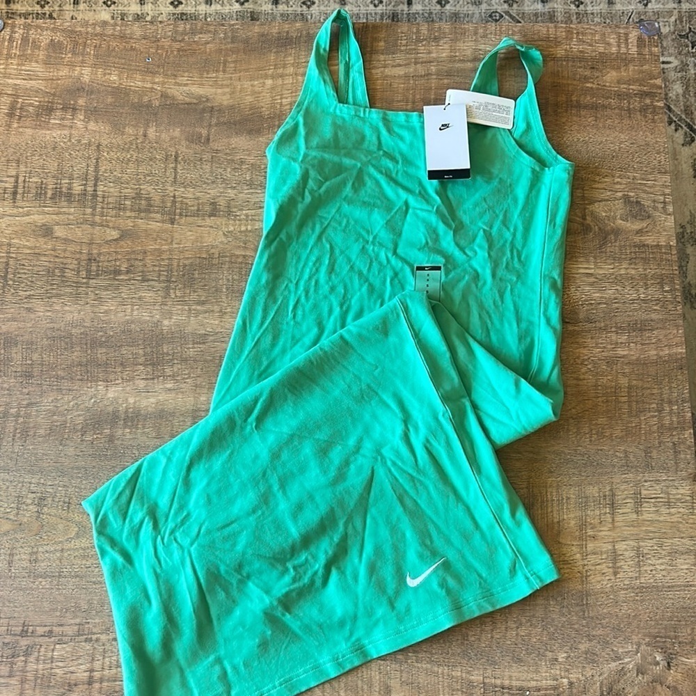 - GREEN Nike Women's Jersey SLIP Cami Midi Dress NWT SIZE XS